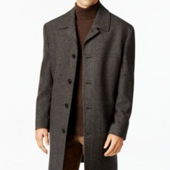 London Fog Coventry Wool-Blend Overcoat - Picture 2 of 14